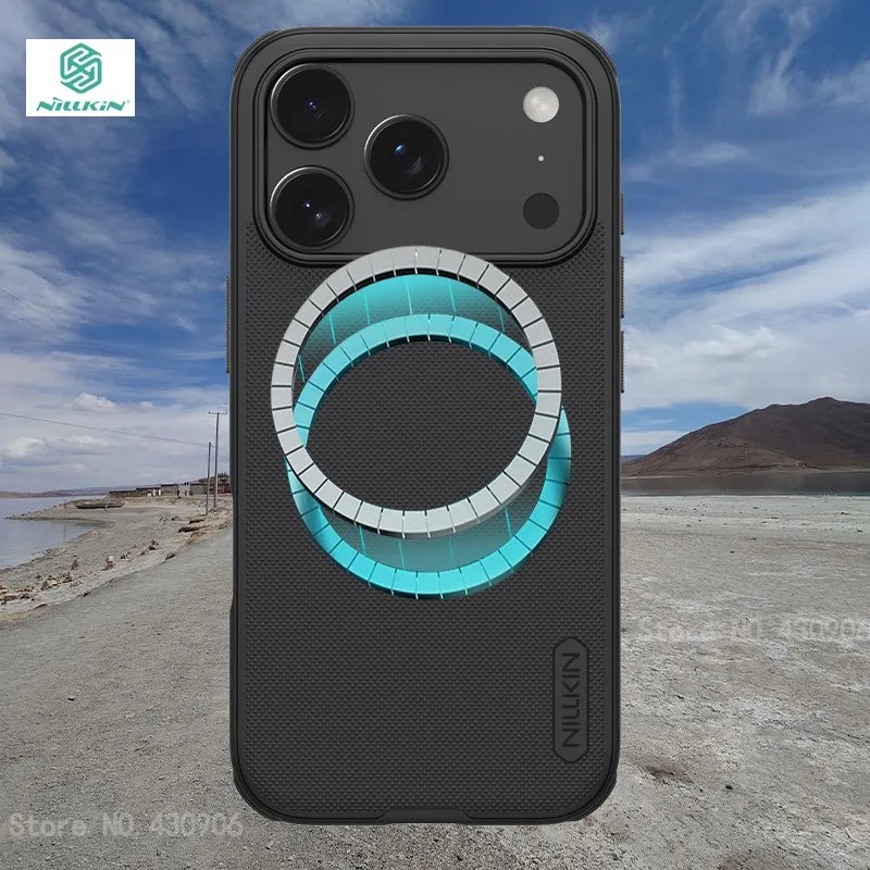 For iPhone 17 Pro Max Case NILLKIN Fitted Case Magnetic Super Frosted Shield Matte PC Cover For iPhone 17 Pro