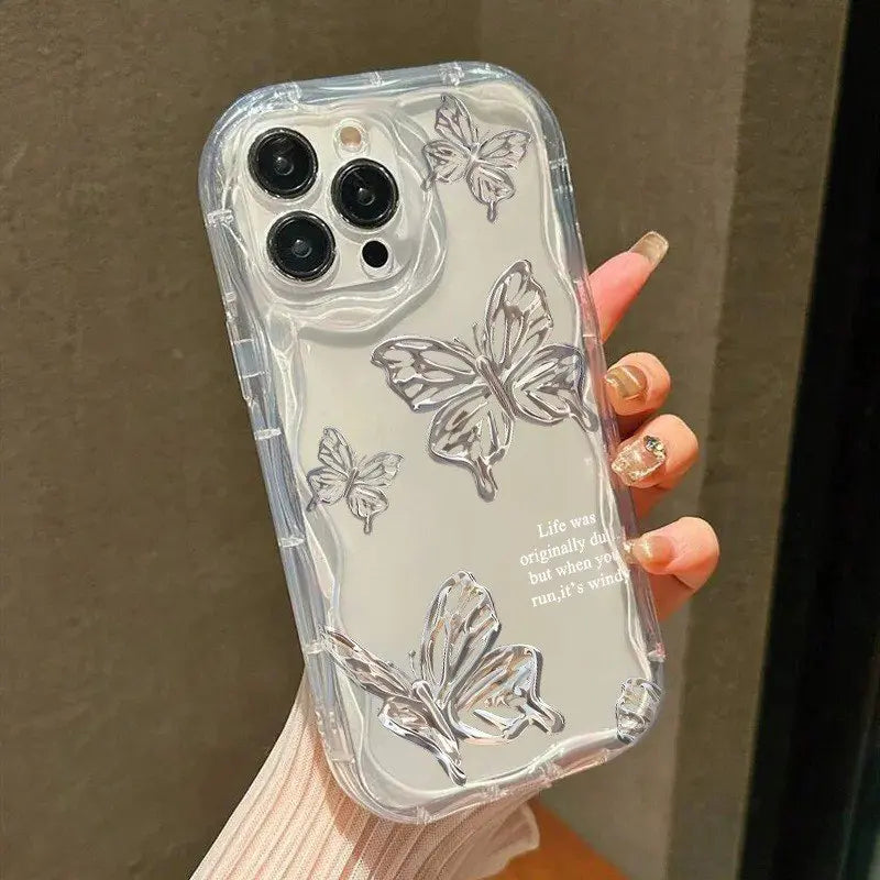 Butterfly Pattern Phone Case For Samsung Galaxy S25 FE S24 S23 S22 S21 Ultra Plus A16 A26 A25 A24 A36 A56 A55 A54 Silicone Cover