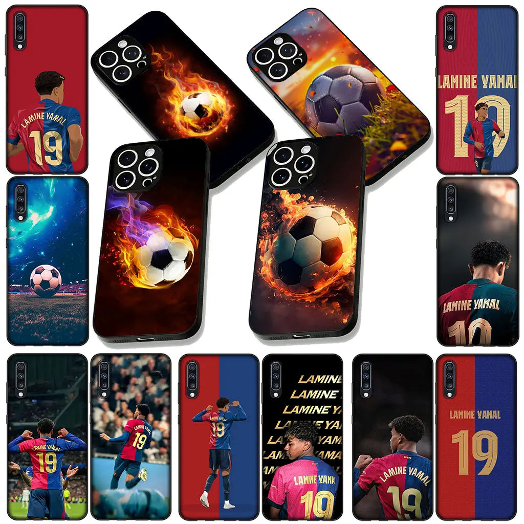 Soft Phone Cover for Xiaomi Redmi 15 9A 9C NFC 7A 9T Note 9 8 7 8T 15c A5 Case Soccer No 19 Spain Football Star No 19 Casing