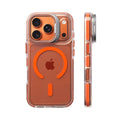 Luxury Magnetic Shockproof Clear Bumper Case for iPhone 17 Pro Max 16 15 14 13 12 Plus Air For Magsafe Lens Protect Stand Cover