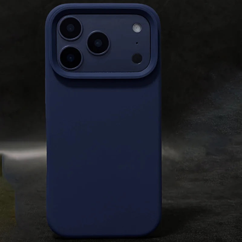 Luxury Original Silicone Case for iPhone 17 Air 16 15 14 13 12 Pro Max Plus 11 Shockproof Candy Official Liquid Soft Back Cover