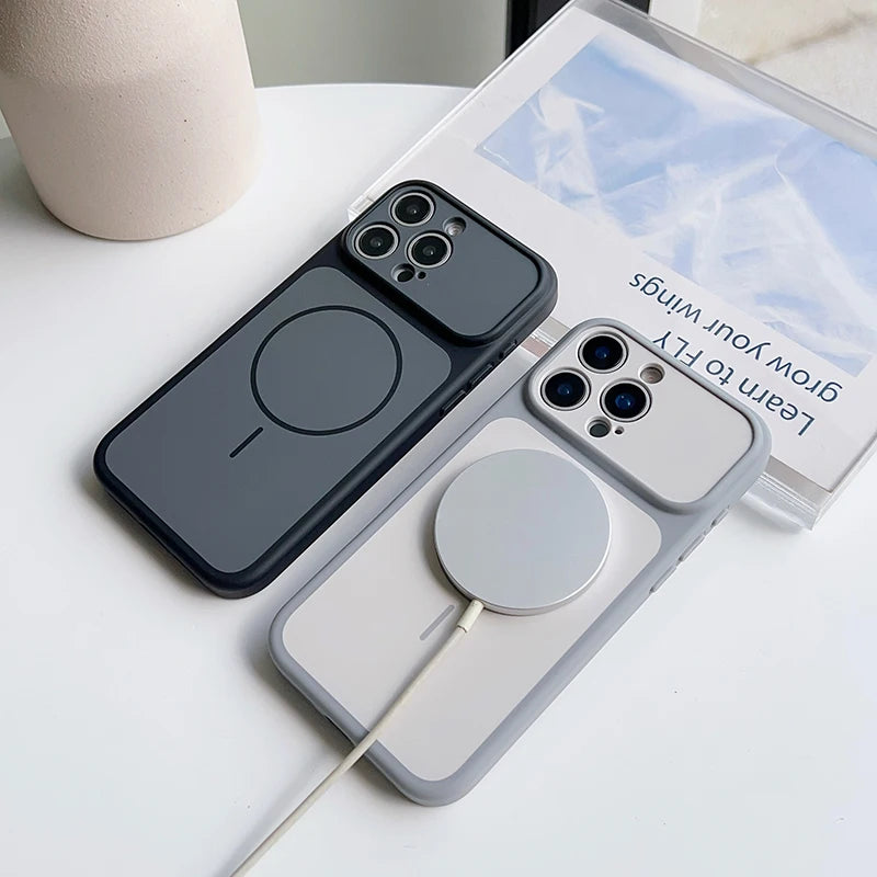 Portable And Minimalist Wireless Charging Phone Case For IPhone 17 Pro Max 13 14 15 16 Anti Drop And Shock-Absorbing Protective