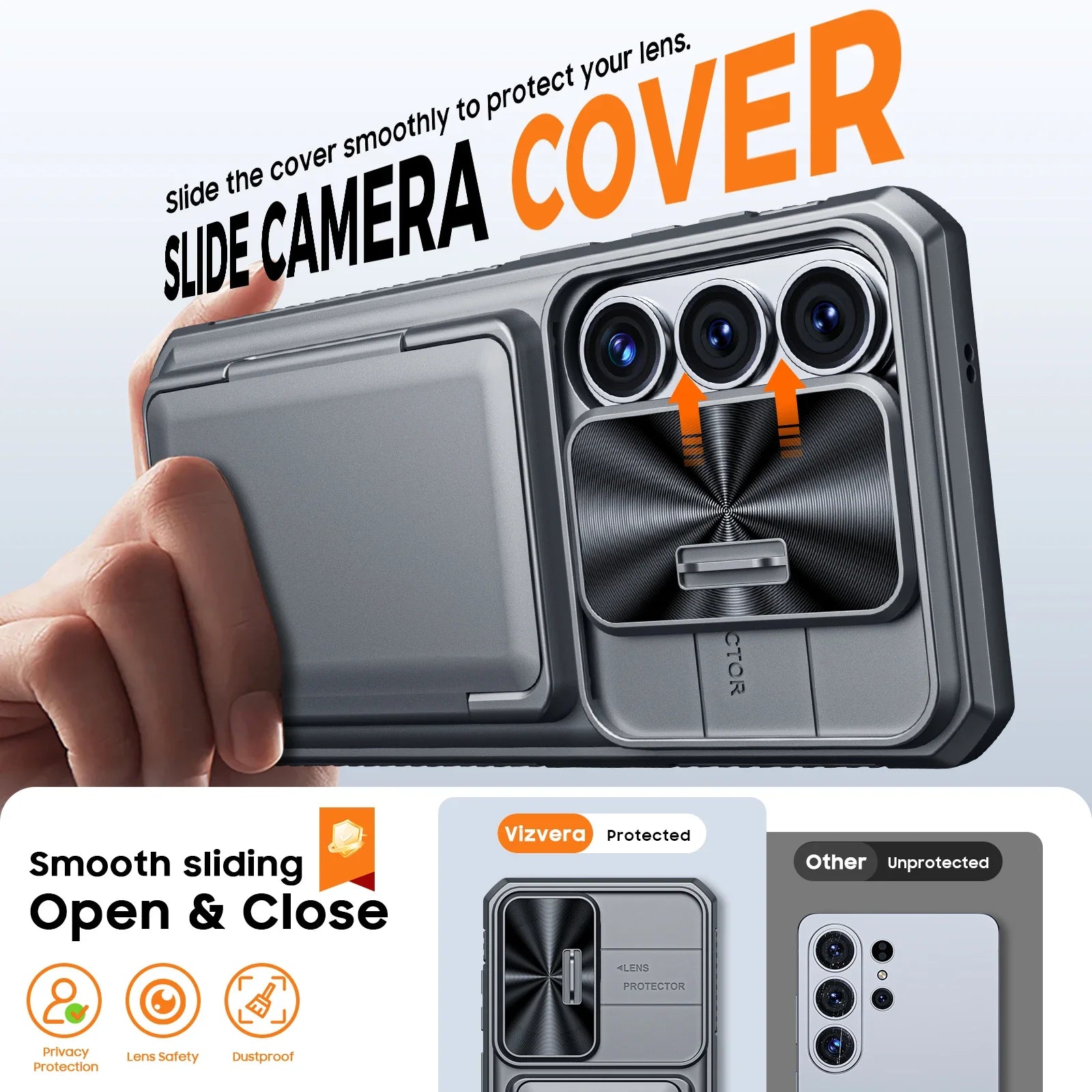For Galaxy S26 Ultra Case Wallet-Full Body Protective with Card Holder(4 Cards) Camera Cover & Kickstand for Women & Men-Gray