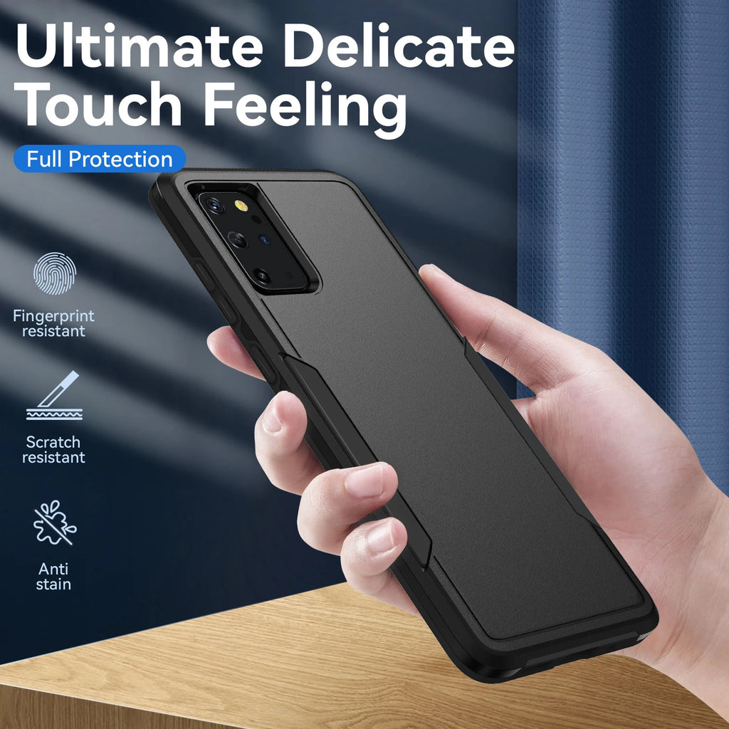Non-Fingerprint Armor Case for Samsung Galaxy S25 FE A17 Edge S24 S25 S23 S20 5G S21 Plus S22 Ultra A55 A35 A15 A16 A36 A56 5G