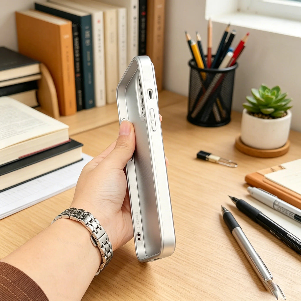 Mirror Glass Phone Case, Mirror Reflective Surface, Light Luxury Texture, Skin-Friendly Touch, Shockproof & Dustproof, Precise Cutouts, Compatible with Multiple iPhone Models
