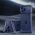Oatsbasf 9-Shaped Phone Case for iPhone 17 Pro Max/Pro/Air with Stand Metal Frameless Magsafe Minimalist Bumper Shockproof Cover