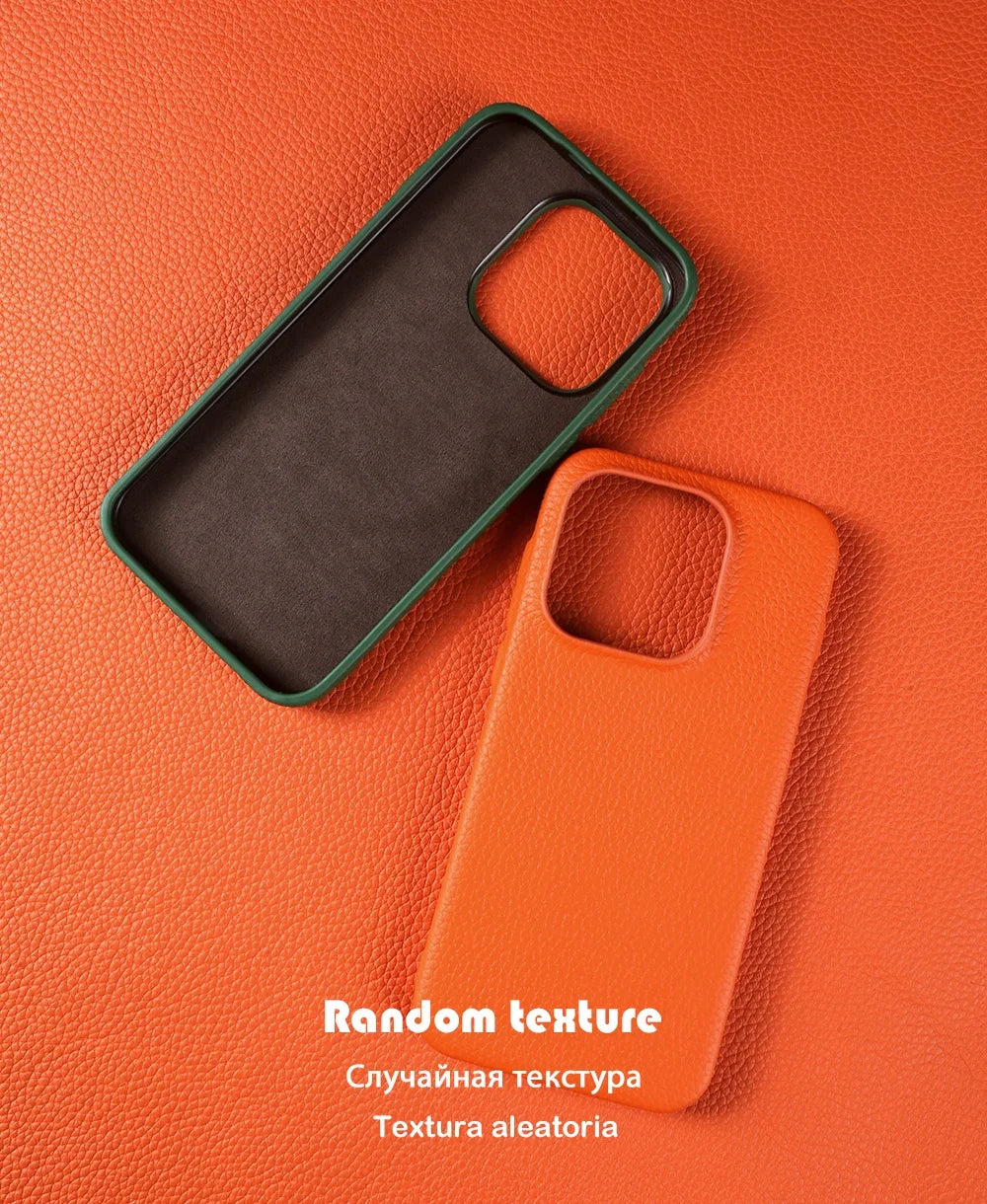 Litchi Genuine Leather Case For Oneplus 15 13T 13S 12 13R 11R 10 Pro Luxury Full Covered Phone Cover Back Protect Coque Fundas