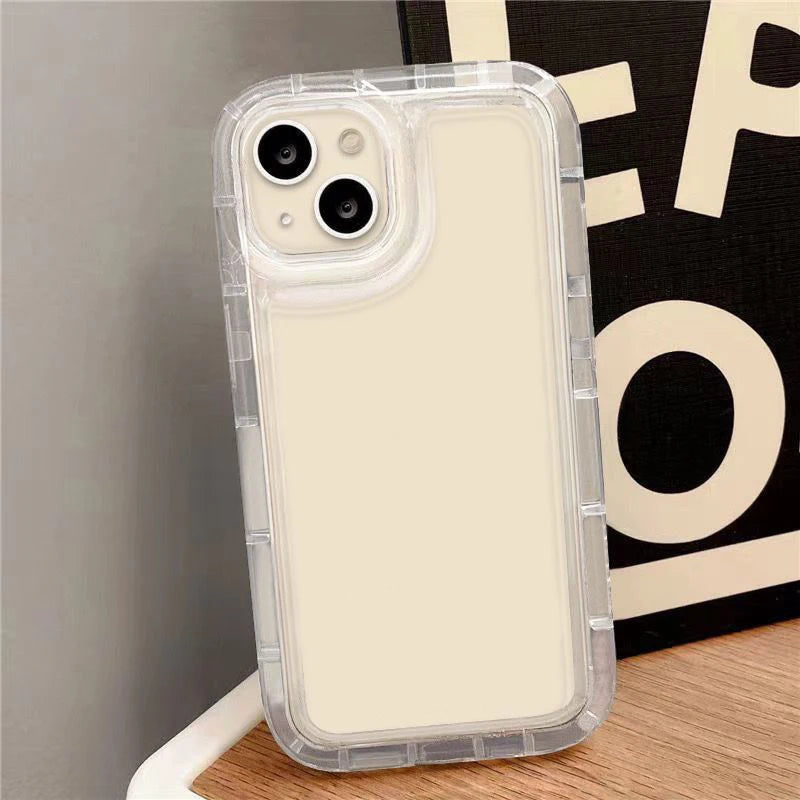 Airbag Shockproof Phone Case For Samsung S25 Ultra S24 Plus S23 FE A56 A55 A36 A35 A15 A14 A73 A04s Clear Soft Silicone Cover