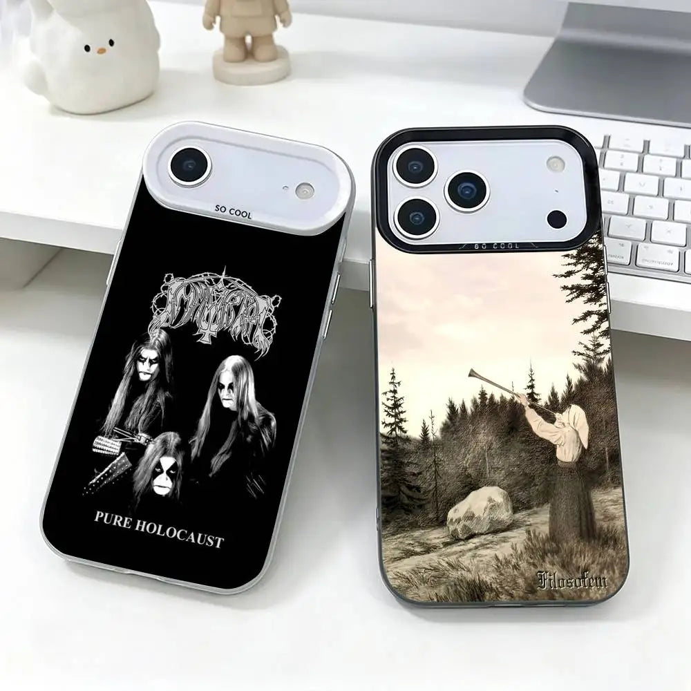 Burzum F-Filosofem  Phone Case For iPhone 17,16,15,14,13,12,11 Plus,Pro Max,XS,Colorful Silver Cover