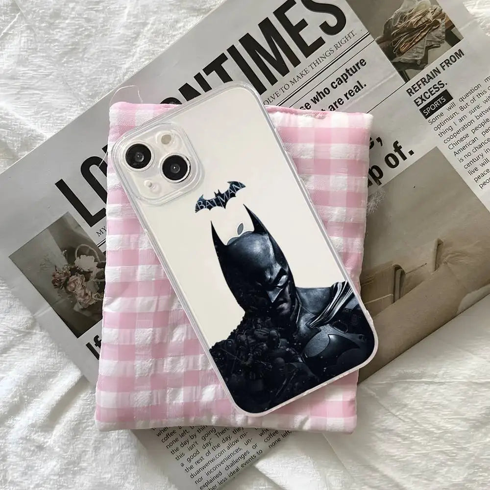 Cool B-Bat-mans For iPhone 17 16 16e 15 14 13 12 11 Pro Max Mini Plus Phone Case