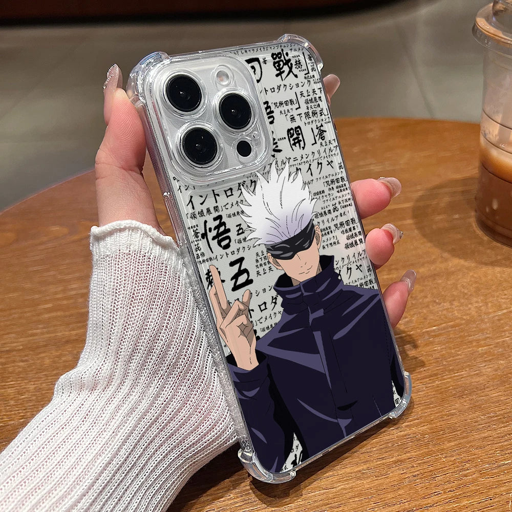 Anime Jujutsus Kaisen Gojos Phone Case For Motorola Moto Edge G G86 G06 G56 70 60 50 G24 E15 Pro Neo Fision Stylus Power 5G