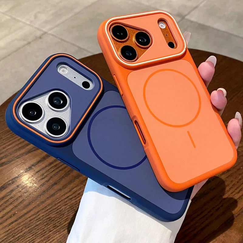 Luxury Dual Tone Phantom  Magnetic Phone Case For iPhone 11 12 13 14 15 16 17 Pro Max Air Plus Magsafe Bumper Back Cases Cover