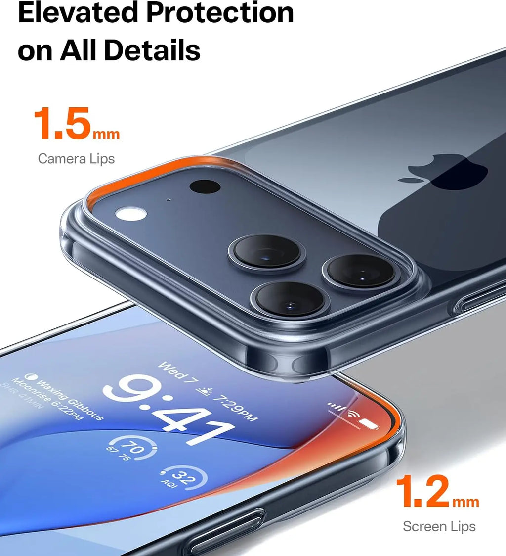 Transparent Ultra Thin fit iPhone 17 Pro Max Phone Case 17 Air  Lightweight Scratch Resistant Hard PC Protective Cover