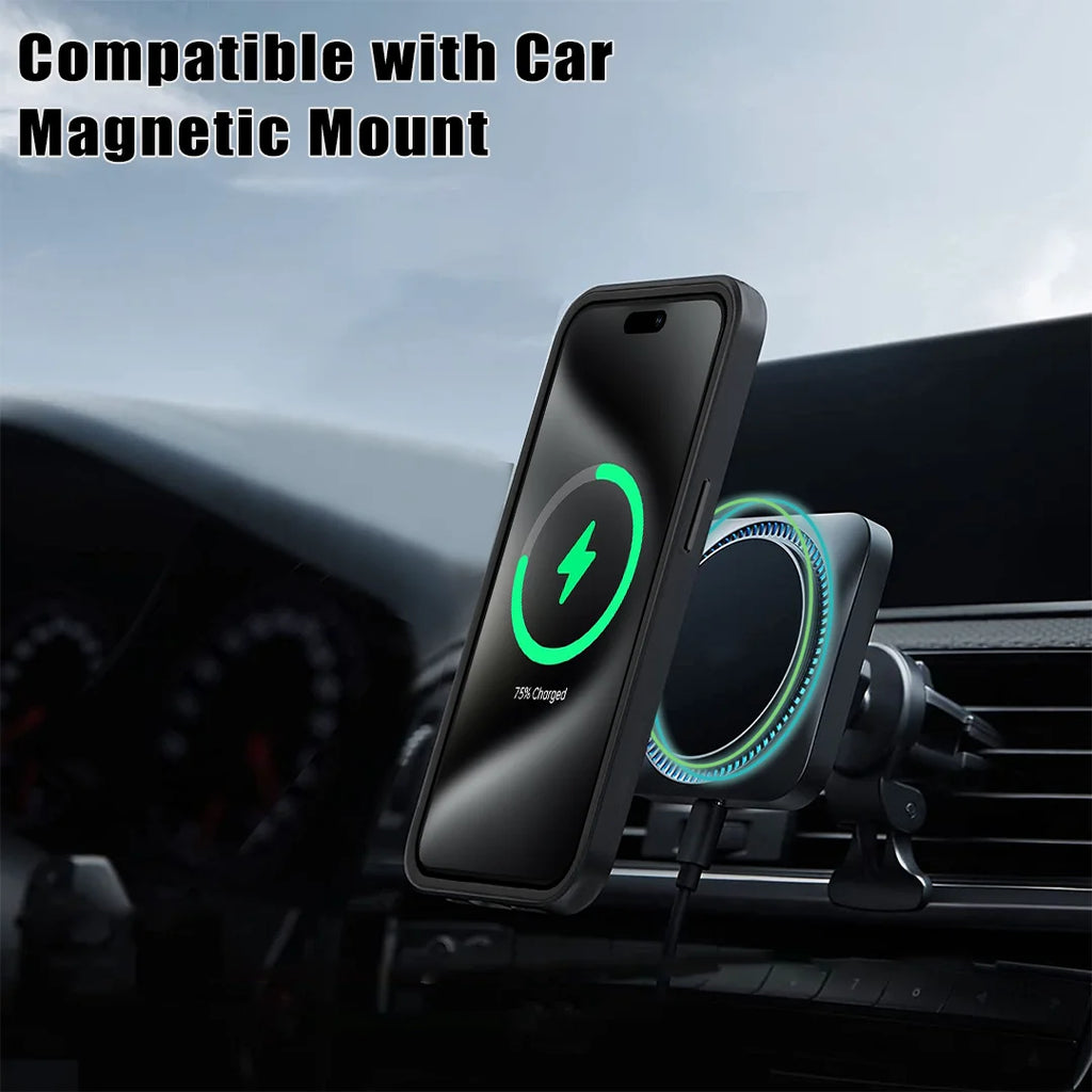 360 Double Sided Full Protection Magnetic Phone Case For iPhone 15 14 12 13 11 Pro Max 16 Plus with Screen Protector Clear Cover