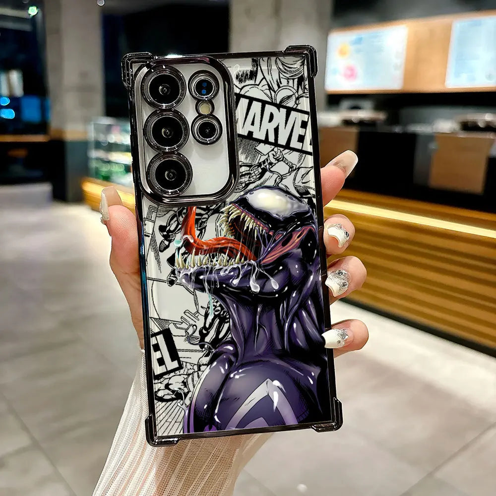 Venom Marvel Cool Case For Samsung Galaxy S26 S25 S26Ultra Edge S24 S23 S22 Plus S21 Ultra FE Soft Shockproof Phone Back Cover