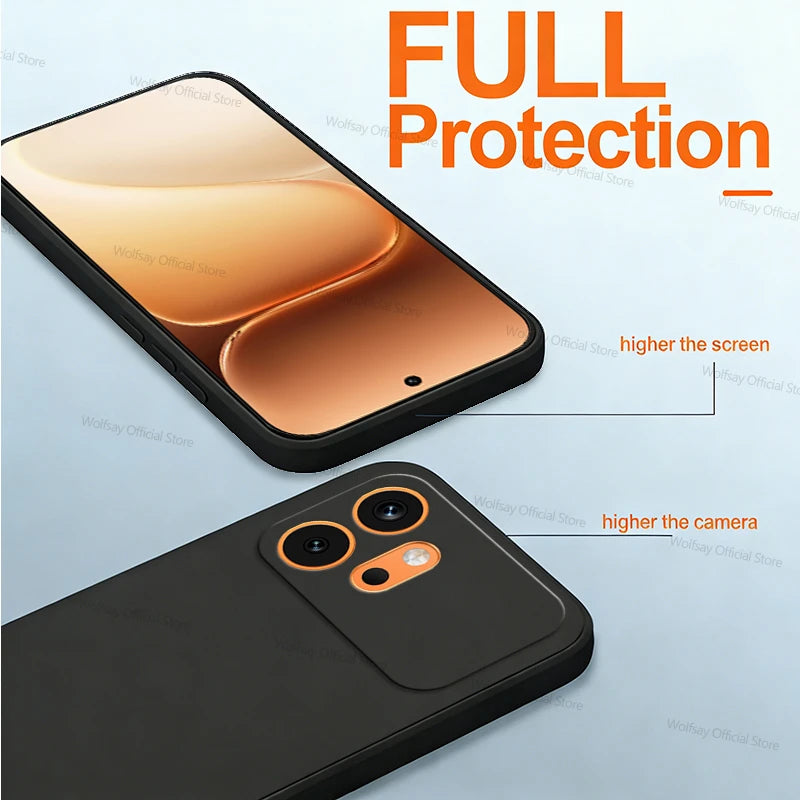 For Honor 600 Case Liquid Silicone Cases For Honor 600 Cover Luxury TPU Bumper Shockproof Protective Phone Cover For Honor 600