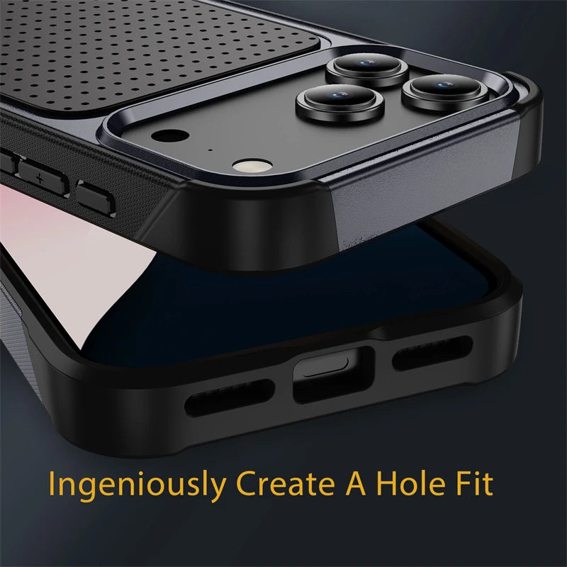 Military Grade Armor Phone Case for IPhone 17 Air 16 15 14 13 12 11 Pro Max Plus 17Pro 16Pro 17Air 15Pro Shockproof Bumper Cover