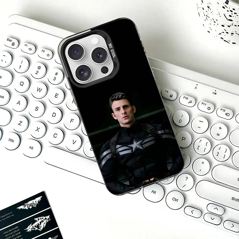 Cool-C-Captain-A-America-s Phone Case For IPhone 17 16 15 11 12 13 14 Pro Max 16 Plus 12 Mini 7 8 XR XS 15Pro MAX Cove
