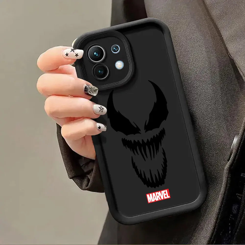 Marvel Line Ironman Spiderman Art Phone Case for Xiaomi Mi13T 14 14T 15 15T Pro 17 Ultra Poco M7 M8 F8 F7 X6 X7 X8 Pro Max Cover
