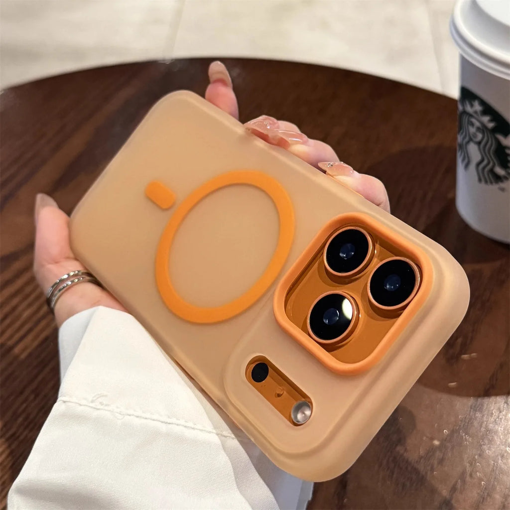 Matte Transparent Candy Colour Magnetic Phone Case For iPhone 11 12 13 14 15 16 Pro Max 17 Pro Max Air 11 Shockproof Soft Cover