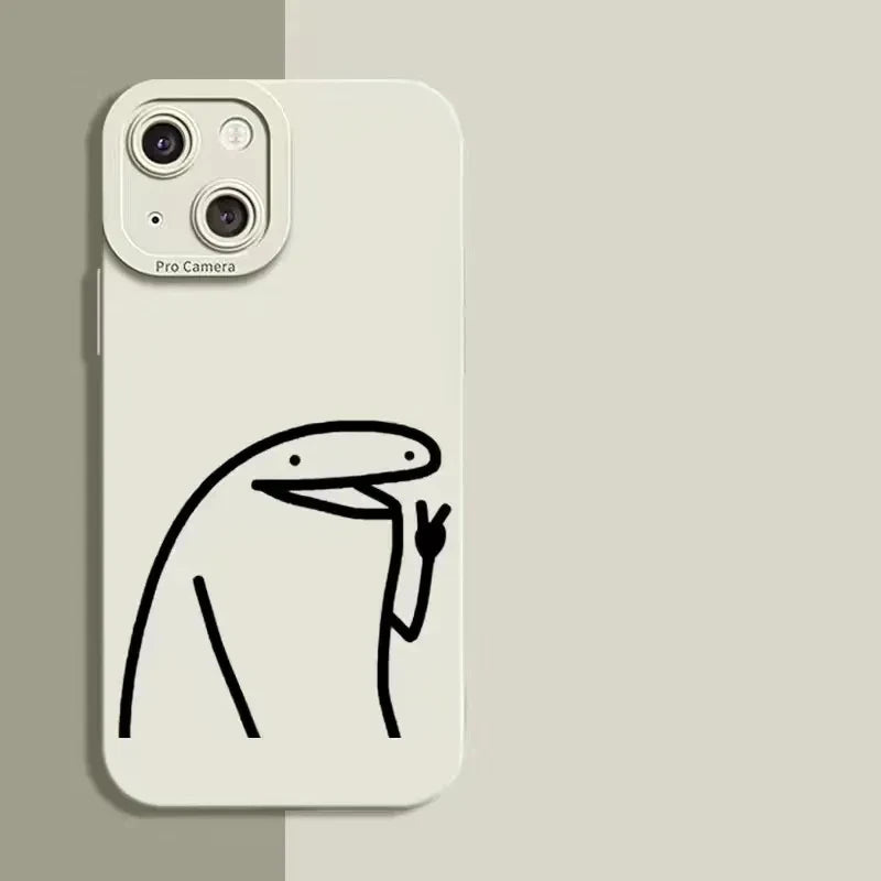 Funny Cartoon Cute Matchman Phone Case For iPhone 15 11 12 13 14 Pro Max XR XS X 7 8 15 Plus SE Shockproof Soft Silicone Cover