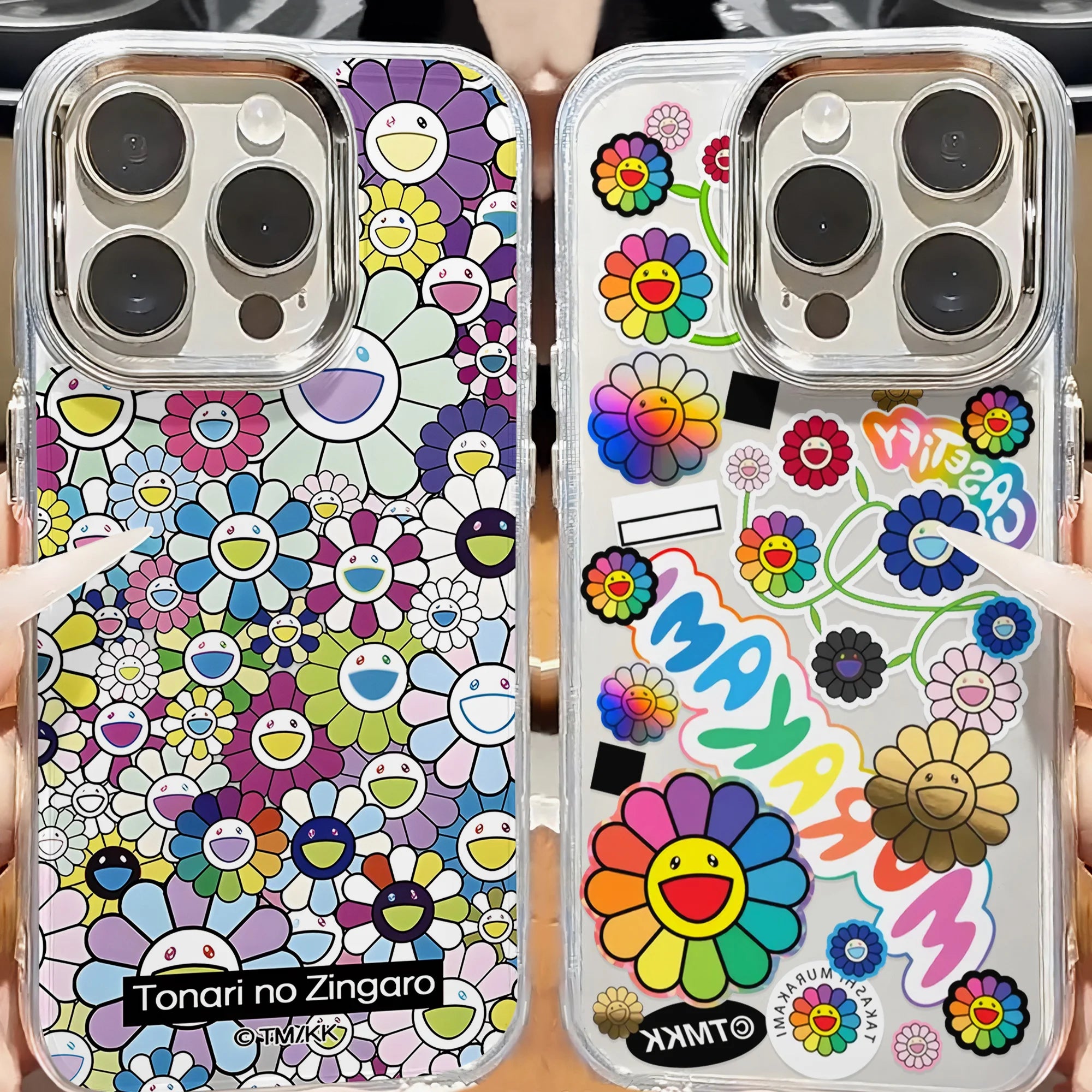 Art Flowers T-TakaShis M-MuraKAmis Phone Case For IPhone 17 16e 16 15 14 13 12 11 Mini Pro Max X XR XSMAX 8 Air Plus Soft Cover