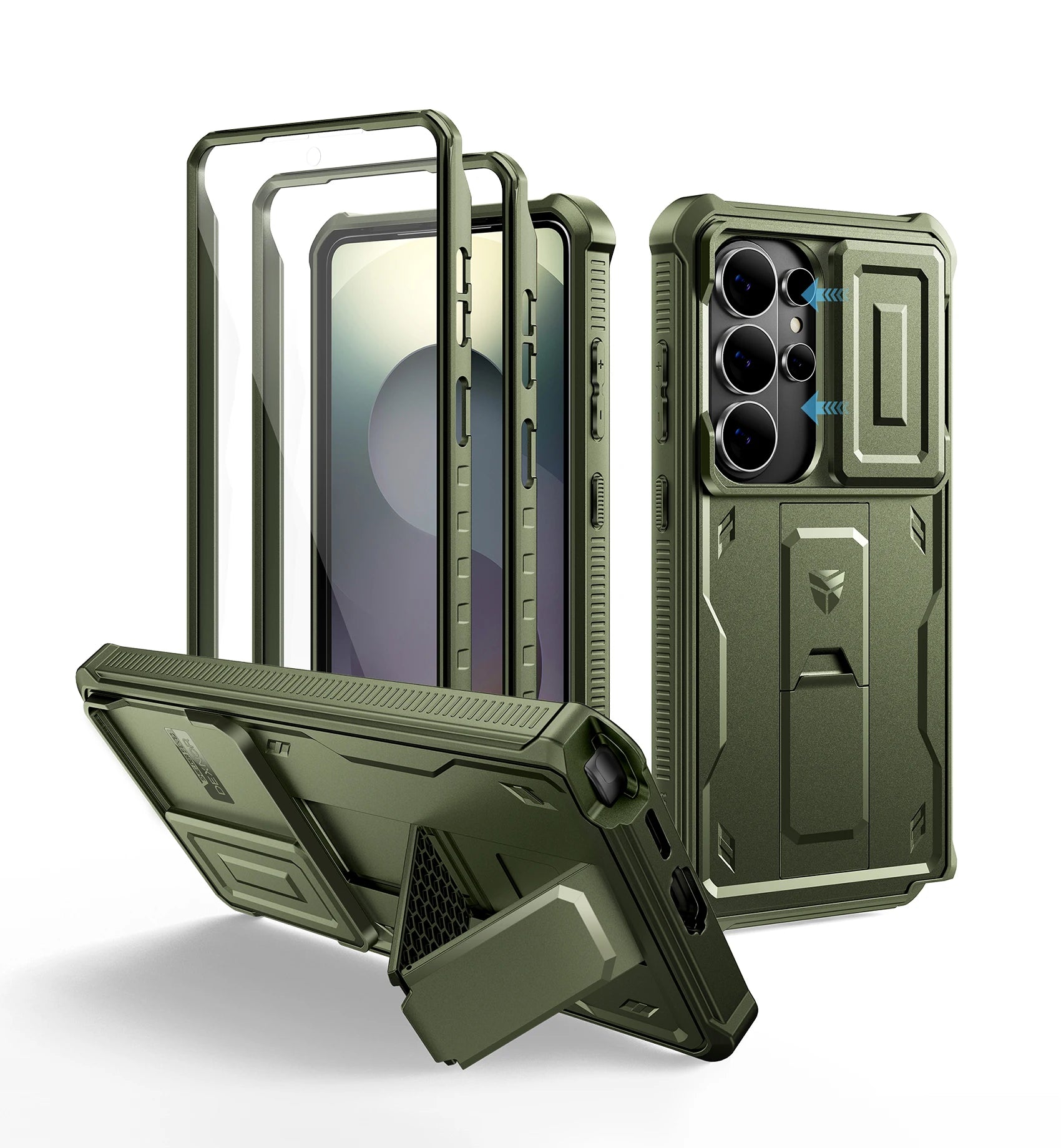 Dexnor For Samsung Galaxy S26/S26 Plus/S26 Ultra 2026Case Full Body Shockproof Camera Cover &Built-in Screen Protector Kickstand