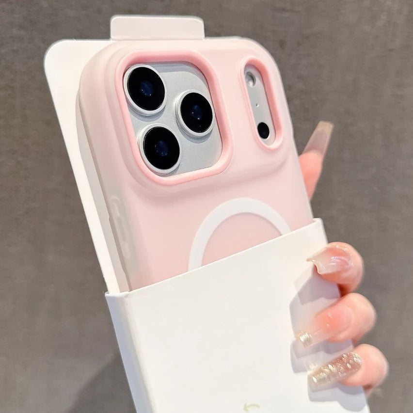Luxury Candy Color 2in1 For Magsafe Phone Case For iPhone 17 16 15 14 Plus 13 12 Pro Max Air Magnetic Wireless Charge Soft Cover