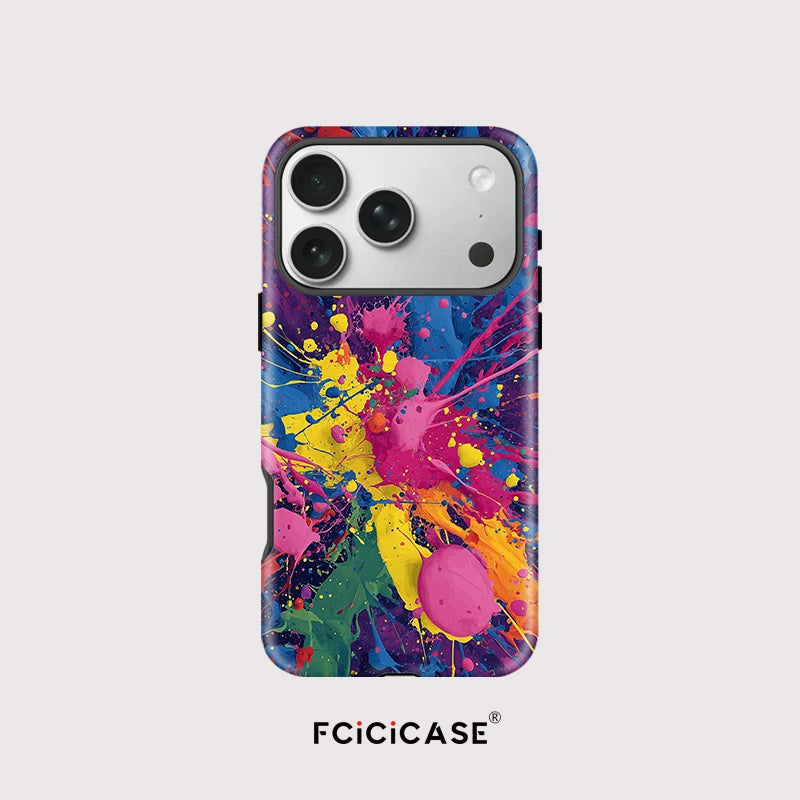 Fcicicase Art Painting Phone Case For iPhone 17 14 12 11 13 15 16 Pro Max 16 15 14 Plus Air Matte Magnetic For MagSafe Cover