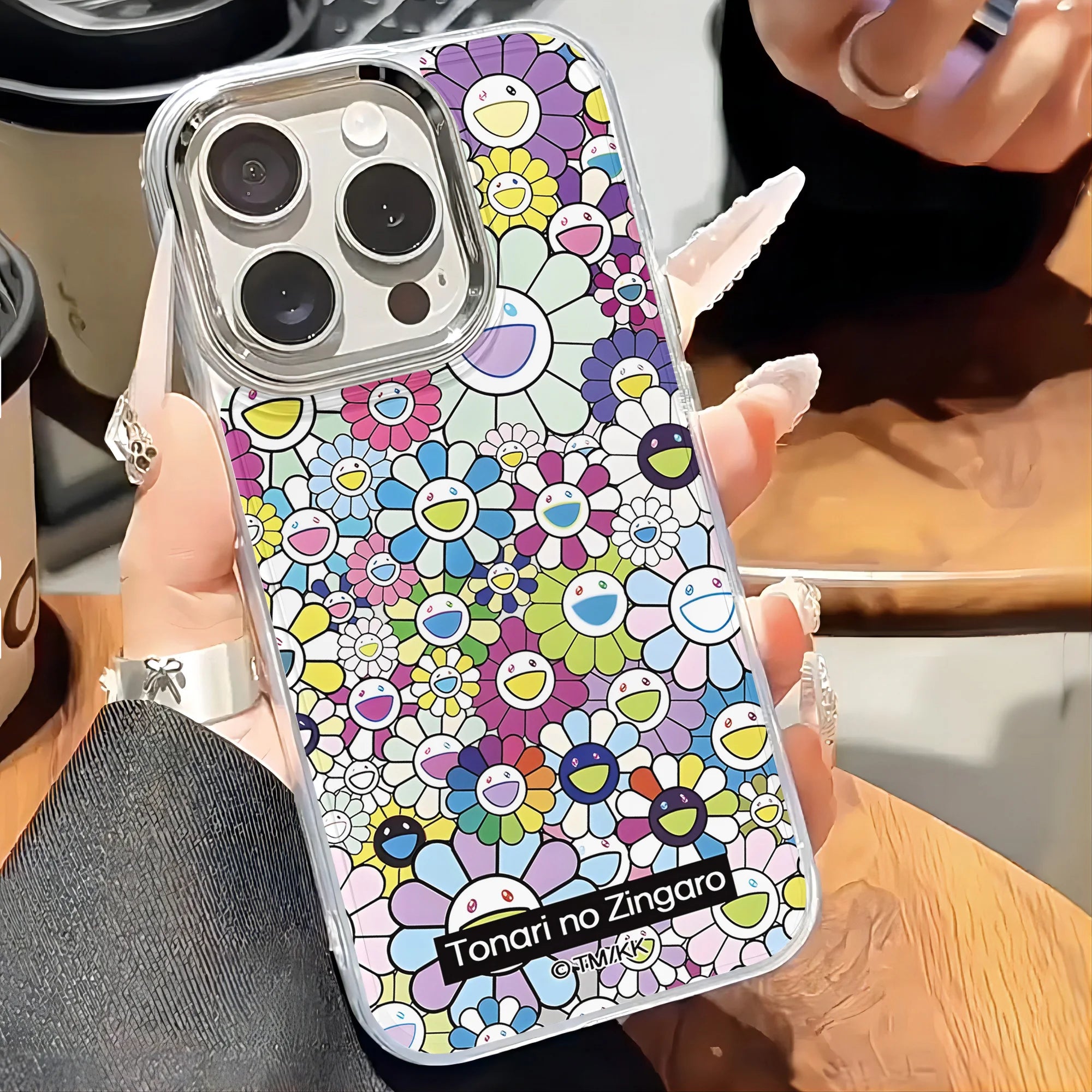 Art Flowers T-TakaShis M-MuraKAmis Phone Case For IPhone 17 16e 16 15 14 13 12 11 Mini Pro Max X XR XSMAX 8 Air Plus Soft Cover