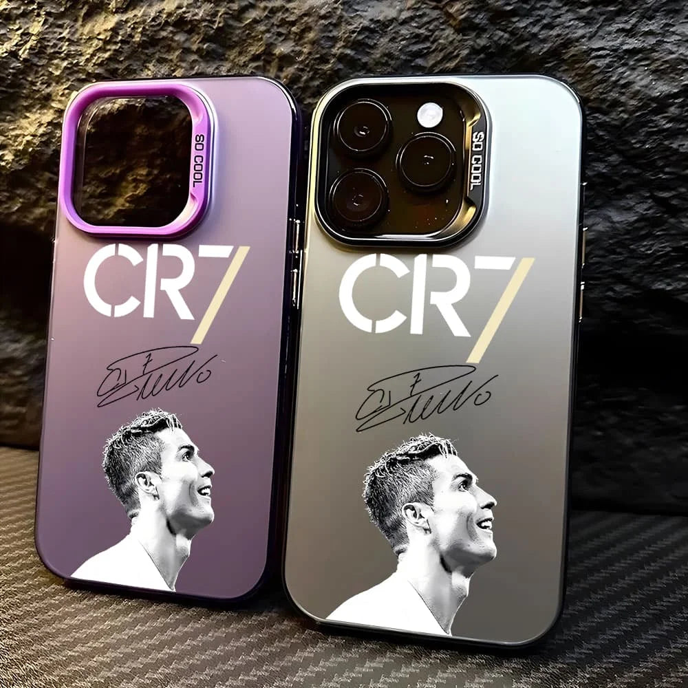 Football Star CR7 Phone Case For iPhone 17 16 13 11 15 14 12 Pro Max XS XR X 16 Plus 16E SE 11 15 Pro 12 13 Pro Matte Cover﻿