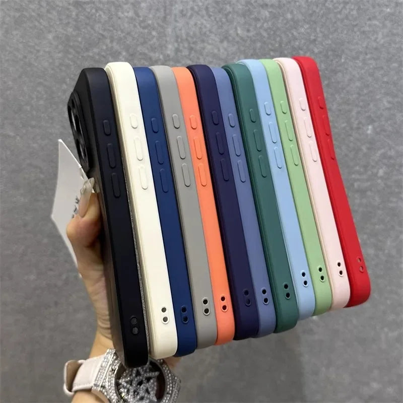 Genuine liquid silicone magsafe charging phone case for iPhone 16 15 14 13 12 11 Pro Max Plus Mini Titanium gray soft back cover