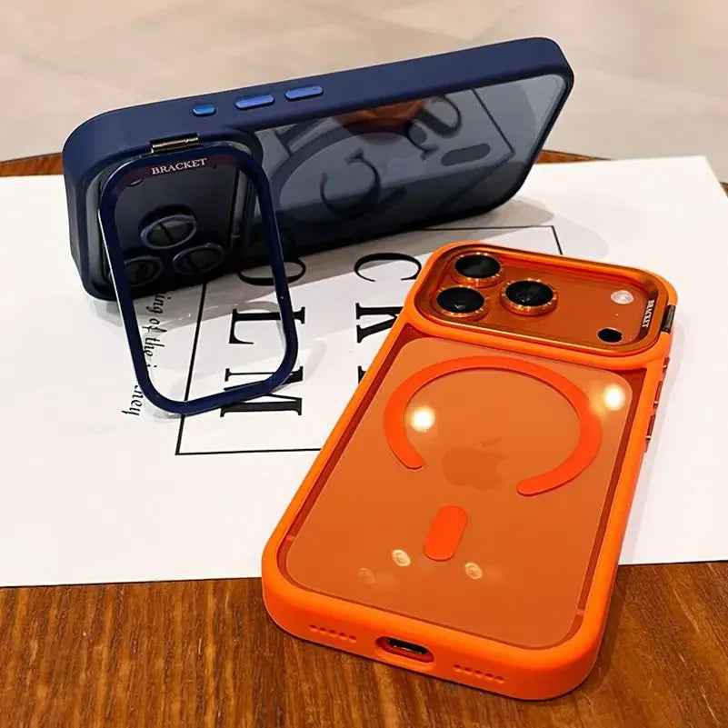 New Camera Bracket For Magsafe Case for iPhone 17 Pro Max 17 Air 16 15 14 Plus 11 12 13 Pro Max With Wrist Strap Lens Film Cover