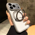 Clear Magnetic For Magsafe Wireless Charge Case For iPhone 17 Air 16 15 14 13 12 Pro Max Plus 360 Stand Holder Armor Cover