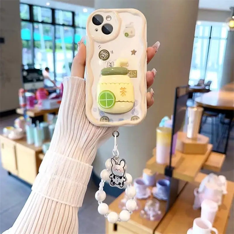 Phone Case For Xiaomi Redmi 12 Note 13 Pro 10 11 12S 10S 11S 8 9 13C A1 A2 Plus POCO M6 Pro 4G Soft TPU Back Cover With Bracelet