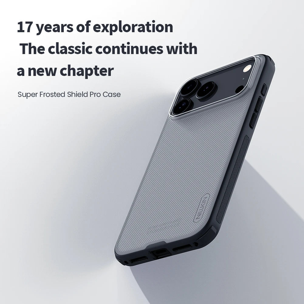 For iPhone 16 17 Pro Max Air 16e Case Nillkin Soft TPU Super Frosted Shield Pro Ultra thin Back Cover Protection For iPhone Air
