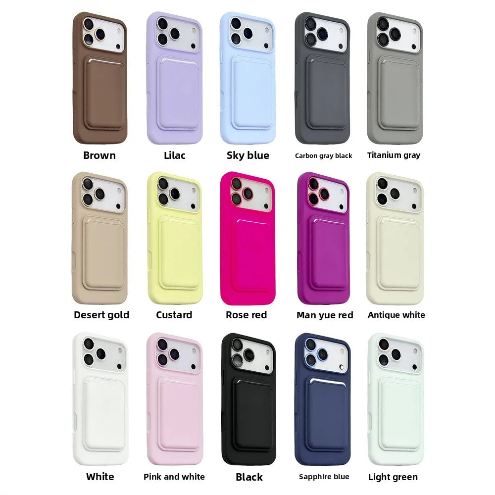 Magnetic Liquid Silicone Case for iPhone 17 Pro Max Air 16 15 14 13 12 With for Magsafe Card Bag Wallet Camera Lens Film Cover
