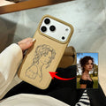 Custom Photo Image Converted to Minimalist Line Style Phone Case for iPhone 17 16 15 14 13 12 11 Pro Max 16 Plus 17 Air