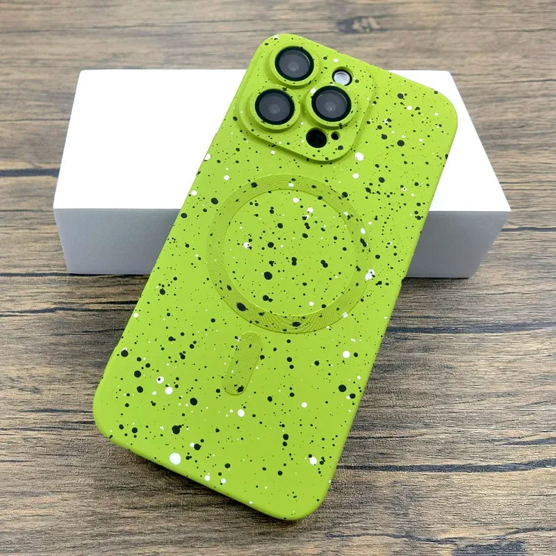 Luxury Silicone Case For iPhone 17 16 15 14 13 12 11 Pro Max Plus 16Pro 15Pro 14Pro 13Pro For Magsafe Mag Safe Charge Covers