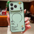 Hanging Astronaut Pattern Case For iPhone 17 Pro Max Magnetic For Magsafe Skin Feeling Cover For iPhone 16 Pro Max 15 14 13