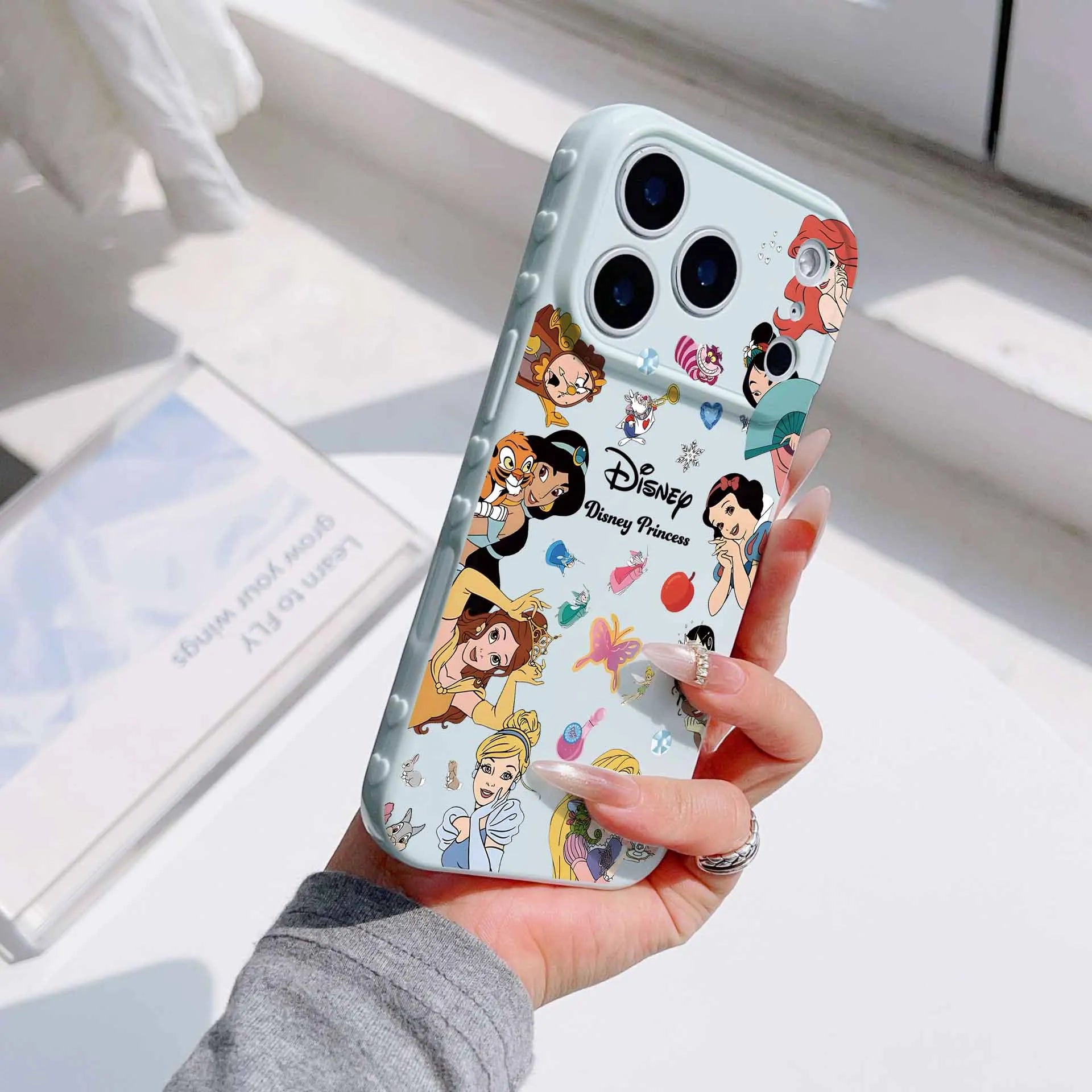 Disney Princess Villains For Apple iPhone 17 16 15 14 13 12 Mini 11 Pro Max Bubble Heart Cover Funda Silicone Soft Phone Case