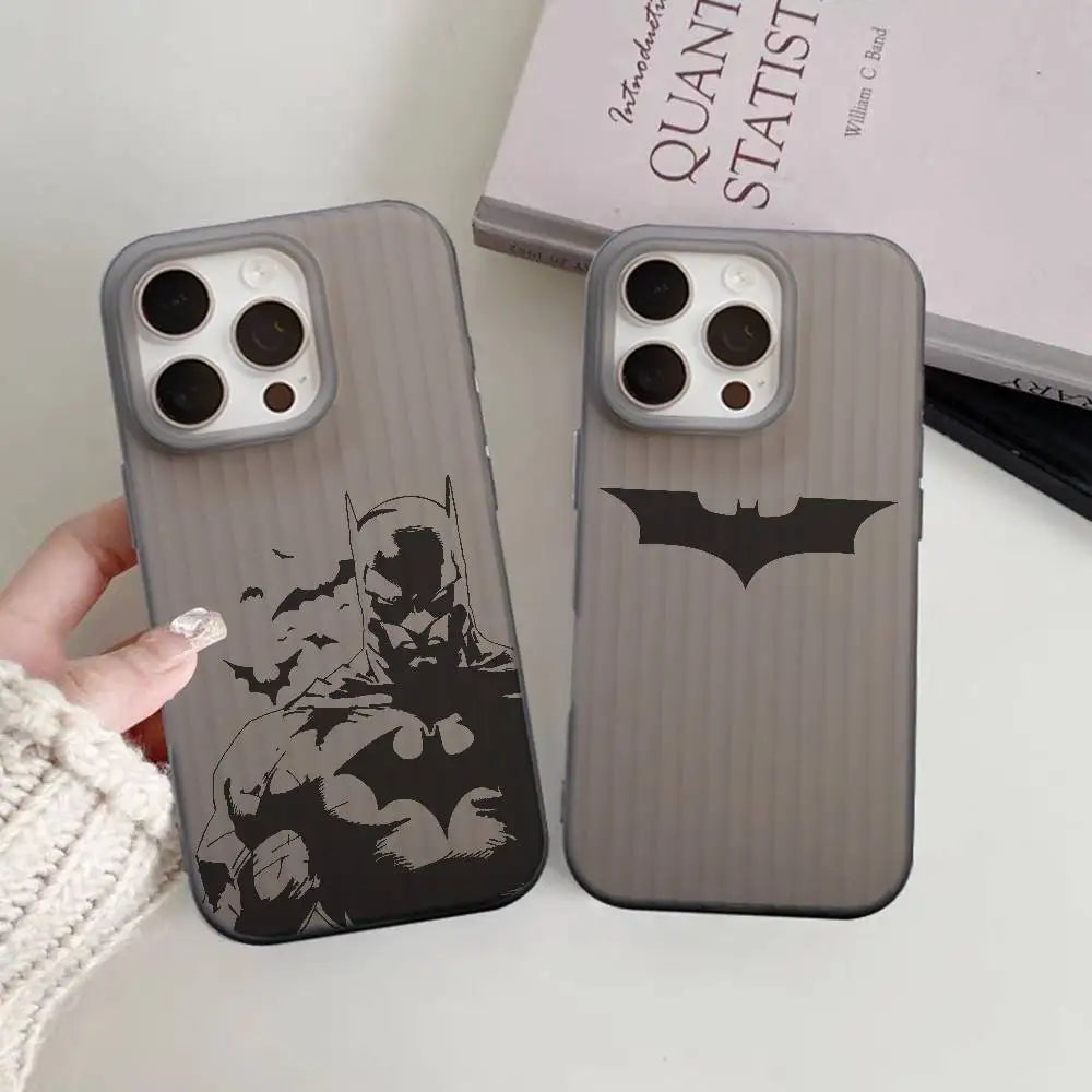 Black-B Movie Phone Bat-ManS Case For iPhone 17 16e 16 15 14 13 12 11 mini Pro Max X XR 8 7 Air Plus Anti Fall Matte Back Cover