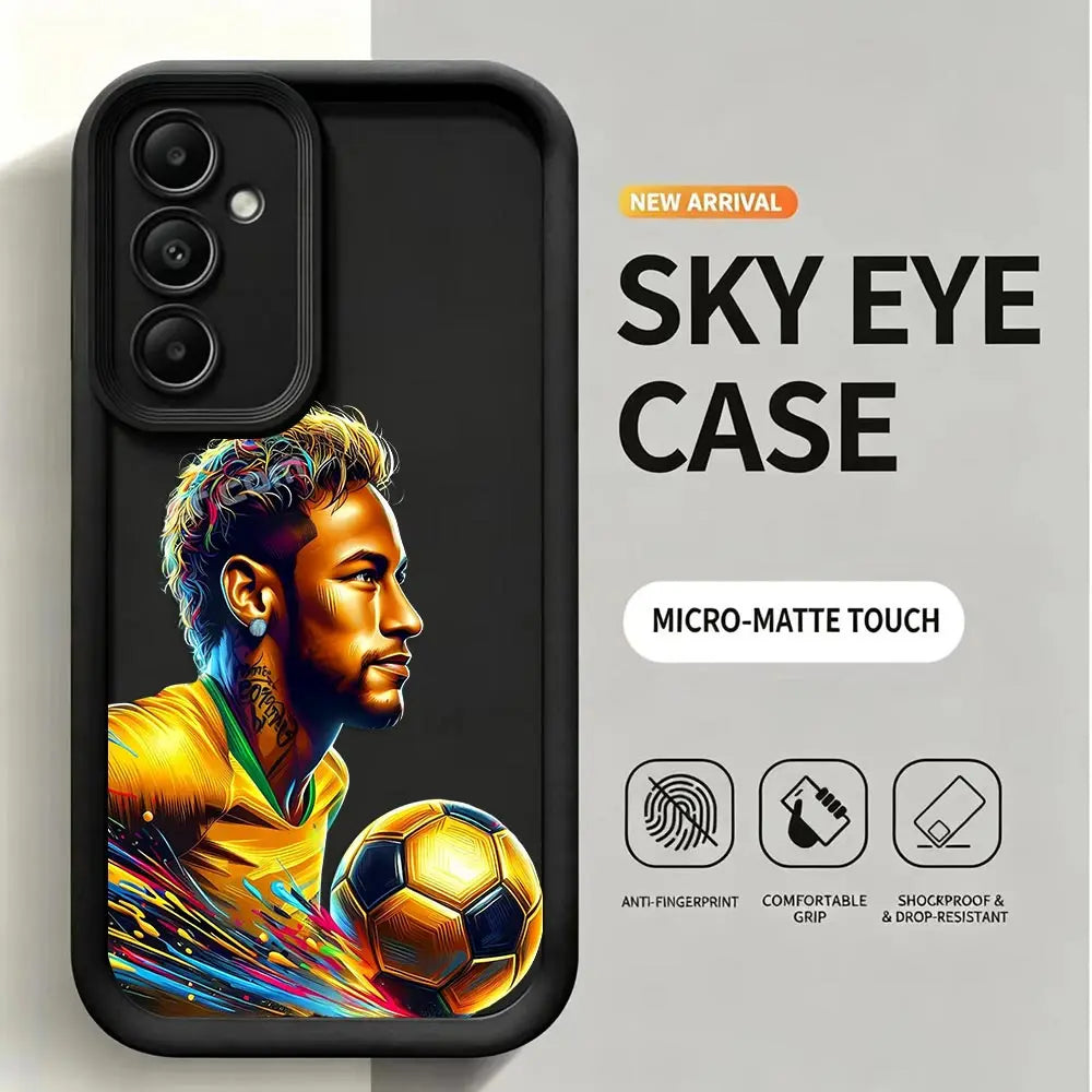 Phone Case For Samsung A13 A14 A15 A16 A17 A22 A23 A26 A27 A32 A51 A52 A53 A55 A56 A57 A72 A73 A71 Cover Footballer N-Neymar 10