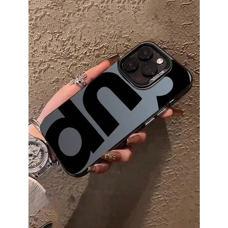 Personalized Black Letter "SUP" Pattern Phone Case for iPhone 17 16 15 14 13 12 11 PRO MAX MINI XS XR 7 8 PLUS 17air 16e Cover