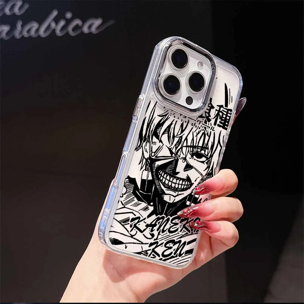 Tokyo Ghoul Anime Phone Case For Apple iPhone 17 AIR 16E 15 14 13 12 11 Pro Max Plus Transparent Soft Cover