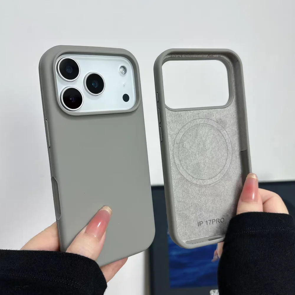 Original Solid Color for Magsafe Magnetic Silicone Case for iPhone 17 Pro Max 16 15 14 13 12 11 Pro Max 15 14 Plus Soft Cover