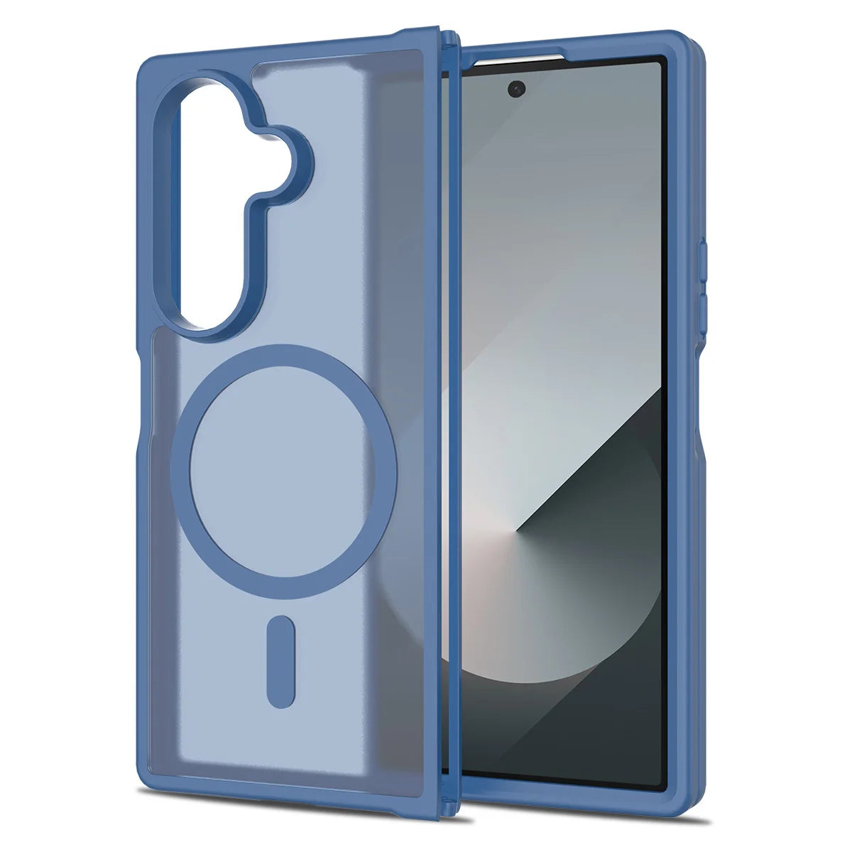 for Magsafe Wireless Charging Phone Case for Samsung Galaxy Z Fold 6 7 Fold6 Fold7 Translucent Shockproof Magnetic Cover