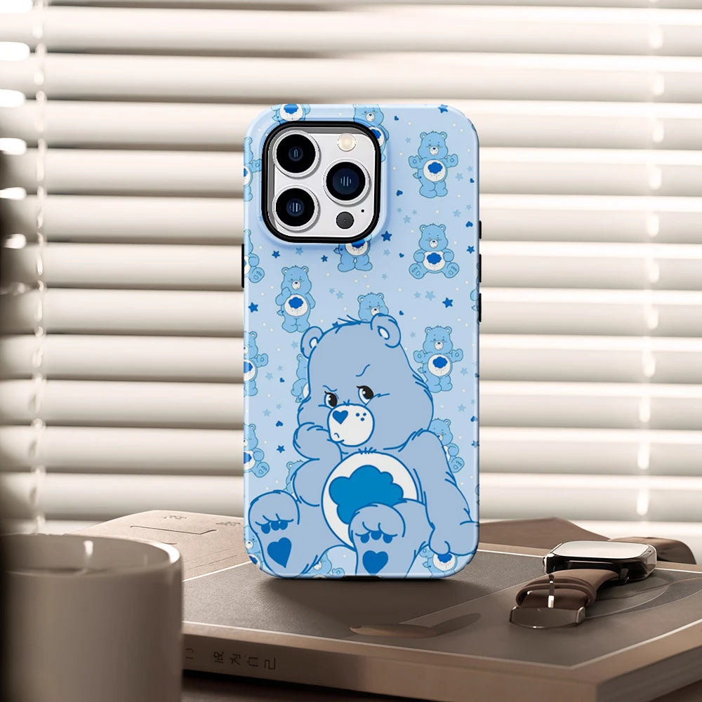 Grumpy Bear Cute IPhone17 Must-Haves Phone Case for IPhone 17 16 15 14 13 12 Pro Max Plus Single Double-layer Tough Case