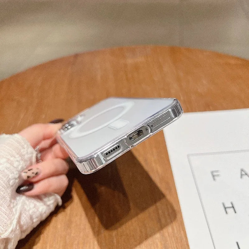 Suitable for Magsafe magnetic wireless charging case, suitable for Samsung S26 S25 S24 S23 S21 Ultra Plus FE A54 series models