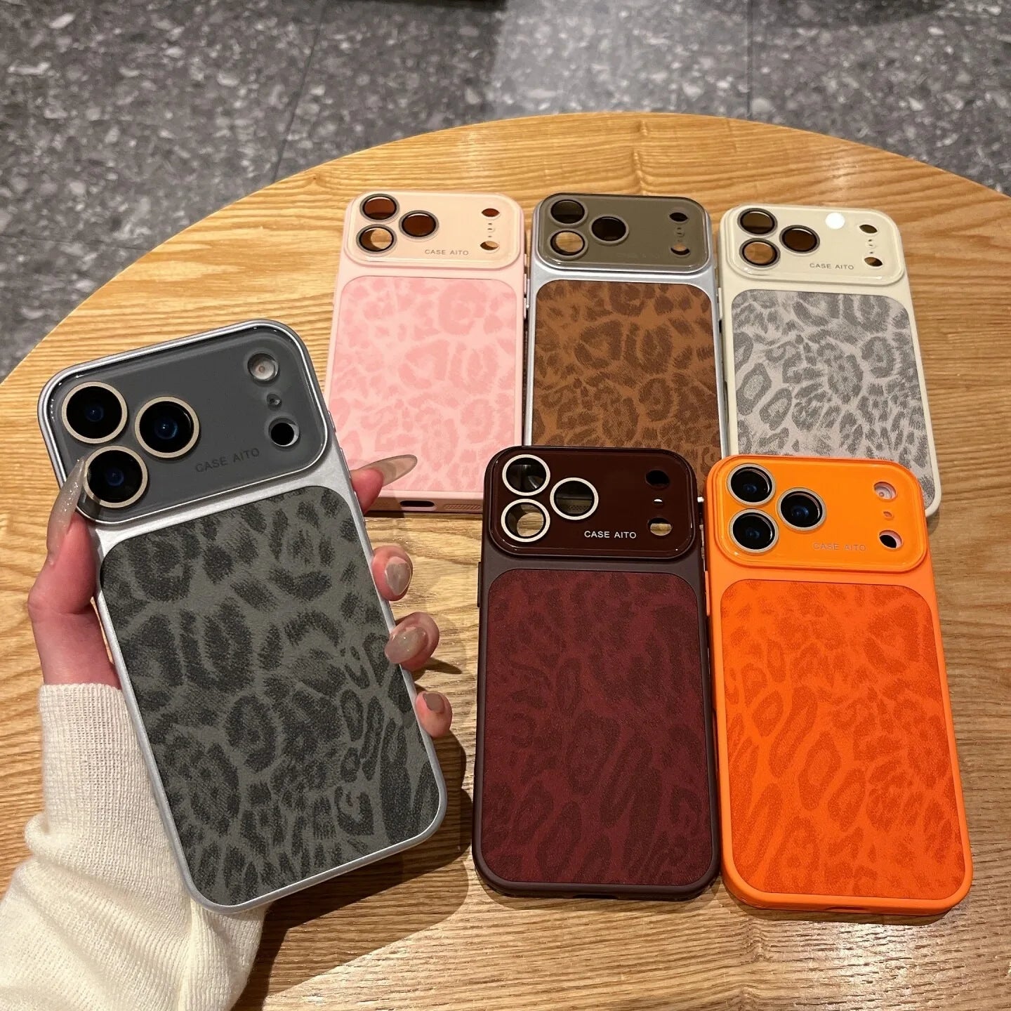 Luxury Leopard Print Phone Case For iPhone 13 14 15 16 17 Pro Max Shockproof Bumber Cases Cover